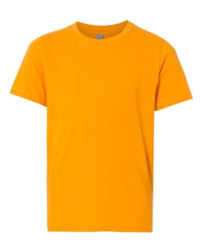 Next Level Youth Cotton Tee - Gold Front