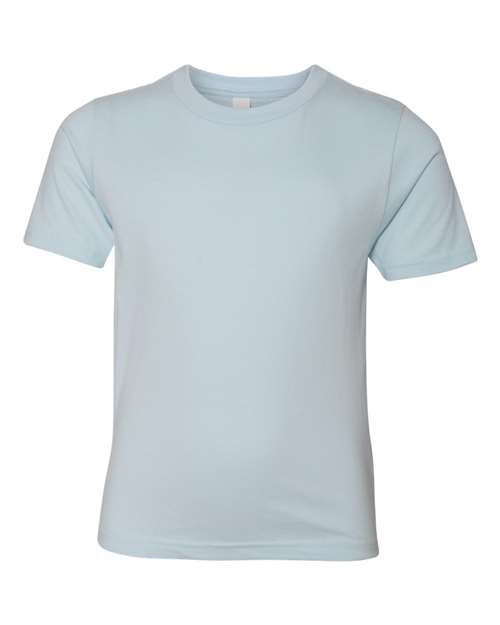 Next Level Youth Cotton Tee - Light Blue Front