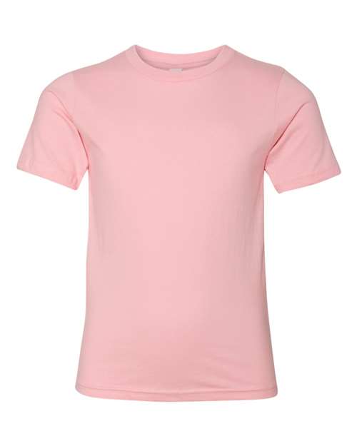 Next Level Youth Cotton Tee - Light Pink Front