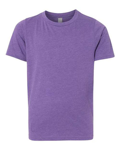 Next Level Youth CVC Tee - Purple Rush Front