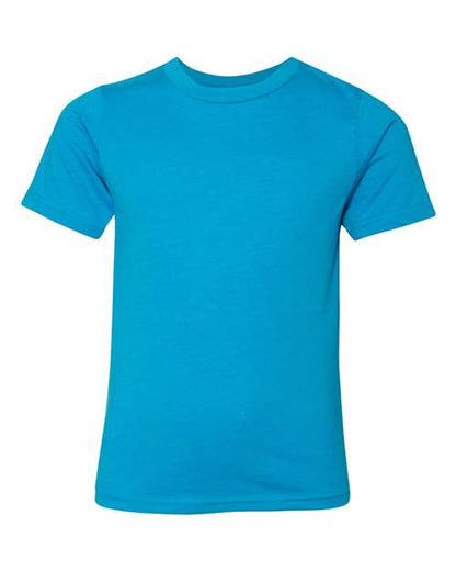 Next Level Youth CVC Tee - Turquoise Front