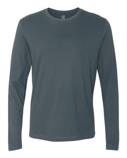 Next Level Unisex Cotton Long Sleeve Tee - Indigo Front