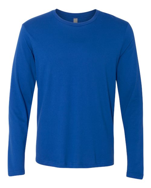 Next Level Unisex Cotton Long Sleeve Tee - Royal Front