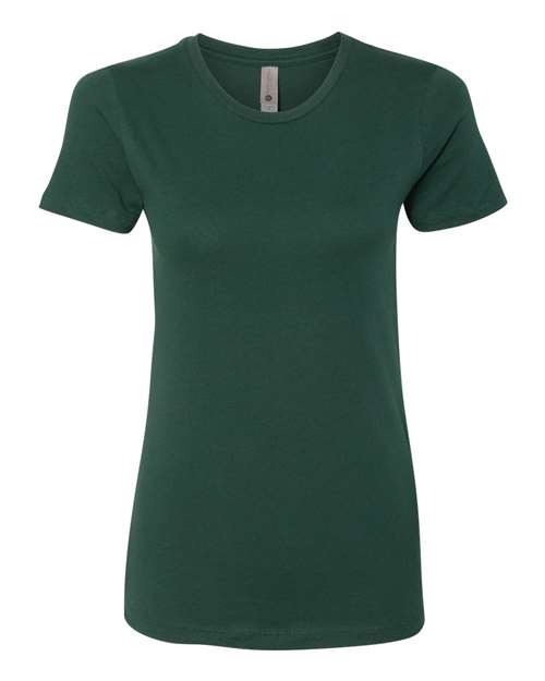 Next Level Women’s Cotton Tee - Forest Green Front