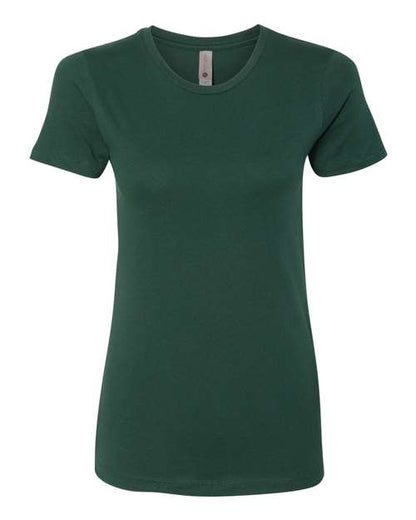 Next Level Women’s Cotton Tee - Forest Green Front
