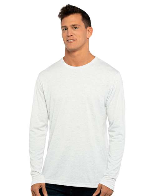 Next Level Unisex Triblend Long Sleeve Tee - Model Front