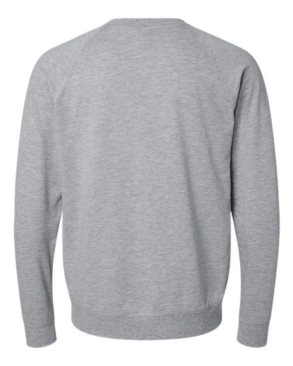 Next Level Unisex Laguna Raglan Crewneck Sweatshirt - Back