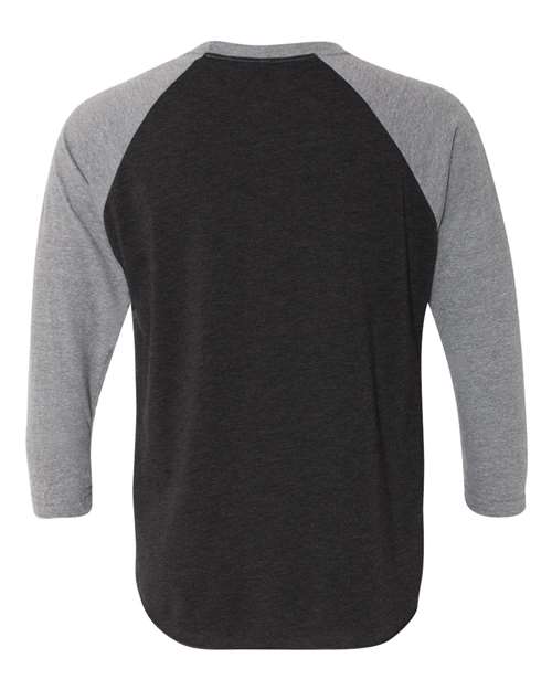 Next Level Unisex Triblend Three-Quarter Raglan Tee - Back