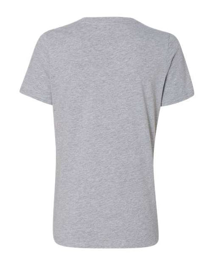 BELLA + CANVAS Women's Relaxed Heather CVC V-Neck Tee - Back