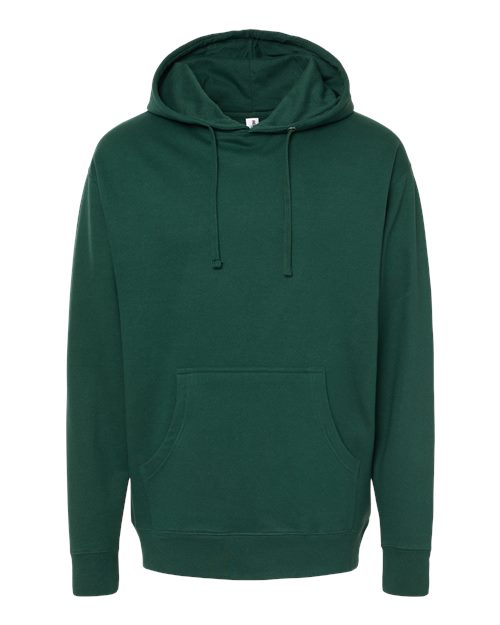 Independent Trading Co. Unisex Midweight Hooded Sweatshirt - Forest Green Front