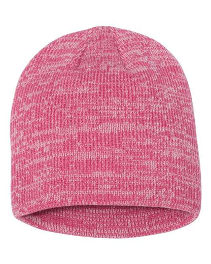 Sportsman 8" Marled Beanie - Pink/ Dark Pink Front