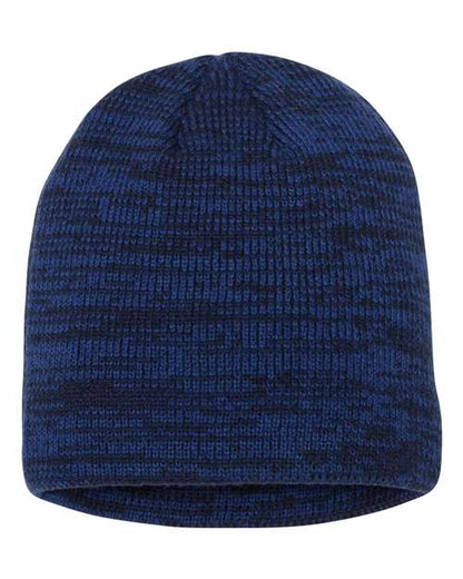 Sportsman 8" Marled Beanie - Royal/ Navy Front