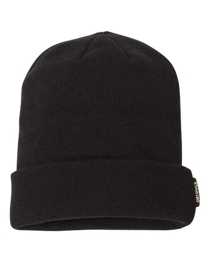 DRI DUCK Basecamp Performance Cuffed Beanie - Black Front