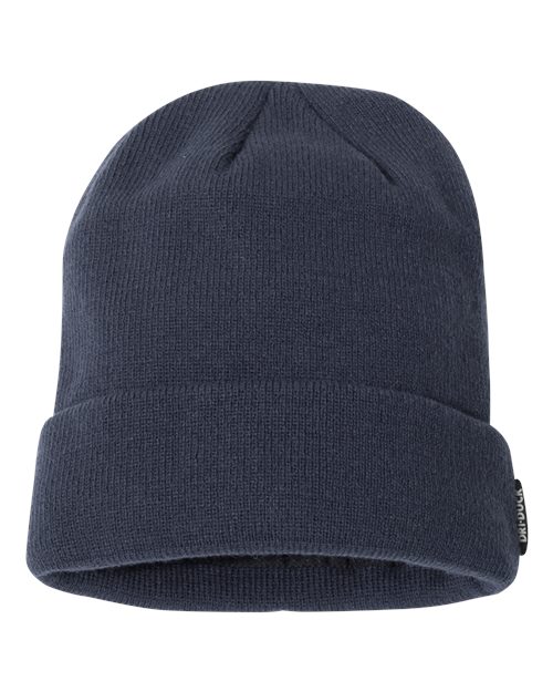 DRI DUCK Basecamp Performance Cuffed Beanie - Deep Blue Front