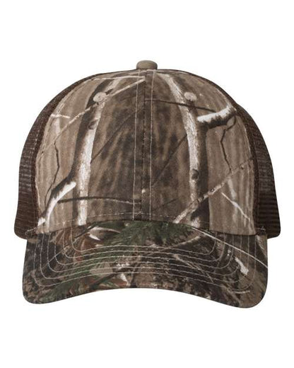 Kati Licensed Camo Mesh Back Cap - Realtree AP/ Brown Front