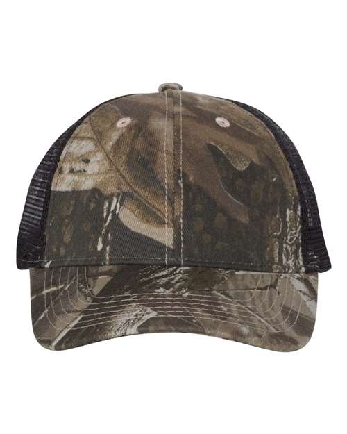 Kati Licensed Camo Mesh Back Cap - Realtree Hardwoods/ Black Front