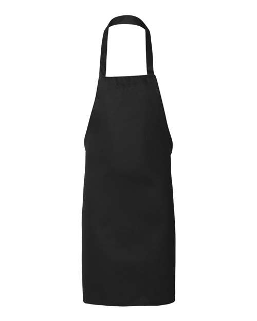 Q-Tees Butcher Apron - Black Front