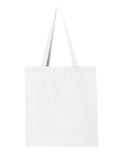 Q-Tees 14L Shopping Bag - White Front