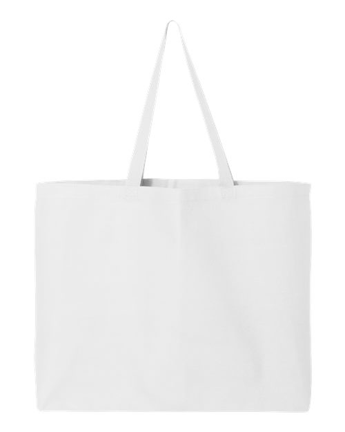 Q-Tees 25L Jumbo Tote - White Front