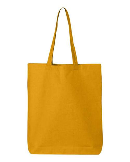 Q-Tees 12L Economical Tote - Gold Front
