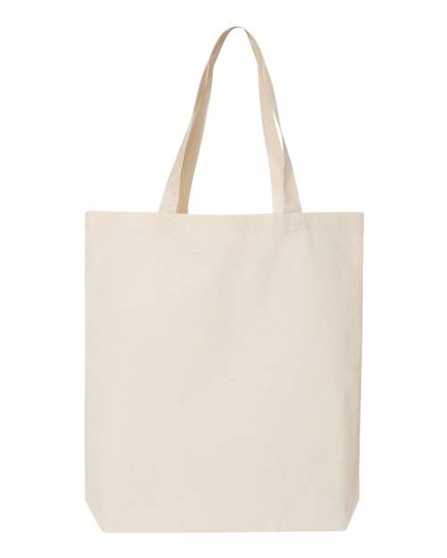 Q-Tees 12L Economical Tote - Natural Front