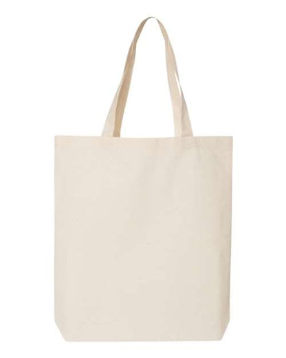 Q-Tees 12L Economical Tote - Natural Front