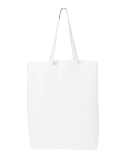 Q-Tees 12L Economical Tote - White Front