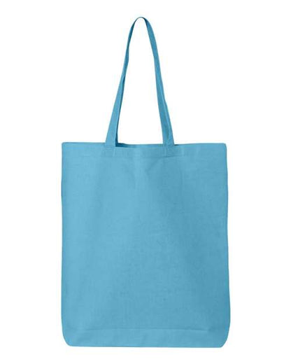 Q-Tees 12L Economical Tote - Turquoise Front