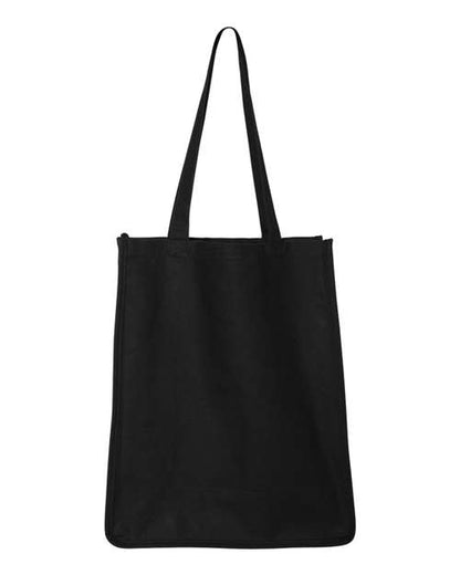 Q-Tees 27L Jumbo Shopping Bag - Black Front