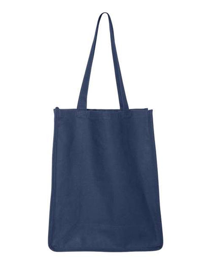 Q-Tees 27L Jumbo Shopping Bag - Navy Front