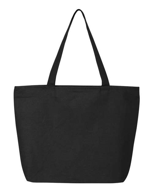 Q-Tees 25L Zippered Tote - Back