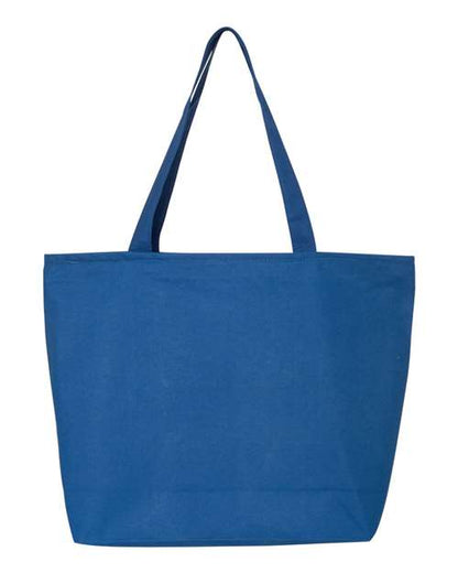 Q-Tees 25L Zippered Tote - Royal Front