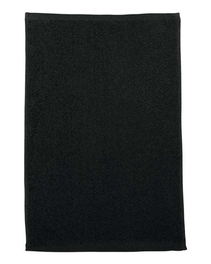 Q-Tees Budget Rally Towel - Black Front