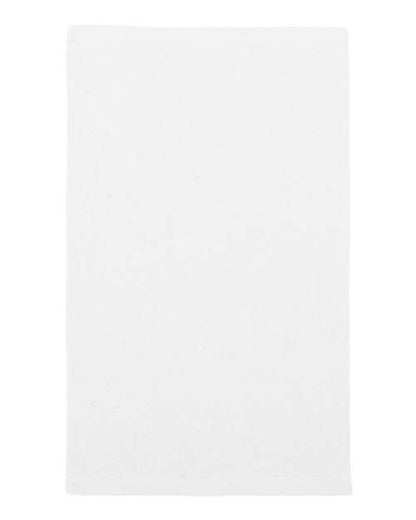 Q-Tees Budget Rally Towel - White Front