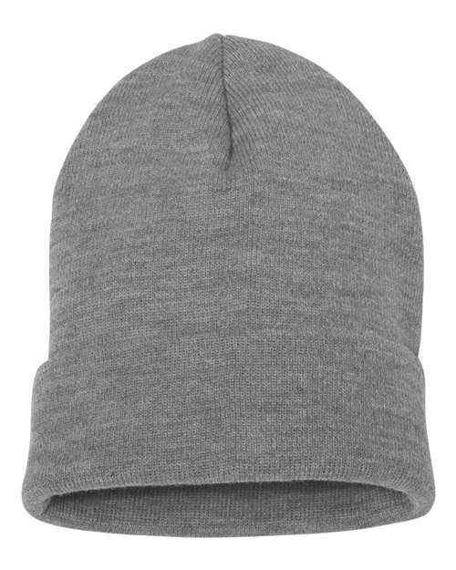 YP Classics Cuffed Beanie - Heather Front