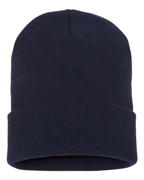 YP Classics Cuffed Beanie - Navy Front