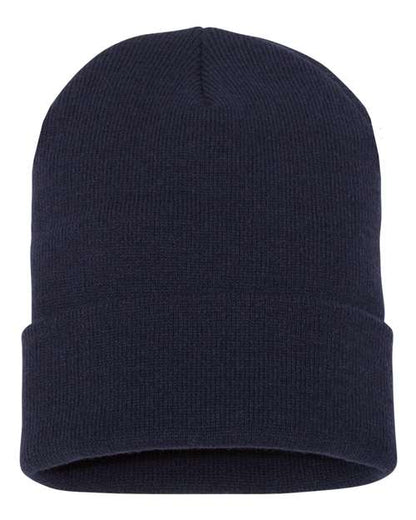 YP Classics Cuffed Beanie - Navy Front
