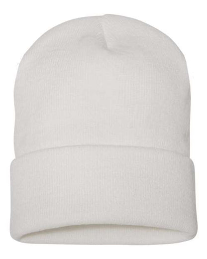 YP Classics Cuffed Beanie - White Front