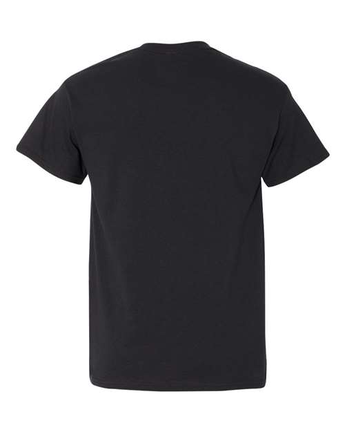 Unisex Heavy Cotton™ Pocket T-Shirt - Black Back
