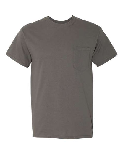 Unisex Heavy Cotton™ Pocket T-Shirt - Charcoal Front