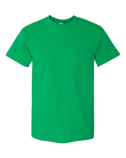 Gildan Unisex Heavy Cotton™ Pocket T-Shirt - Irish Green Front