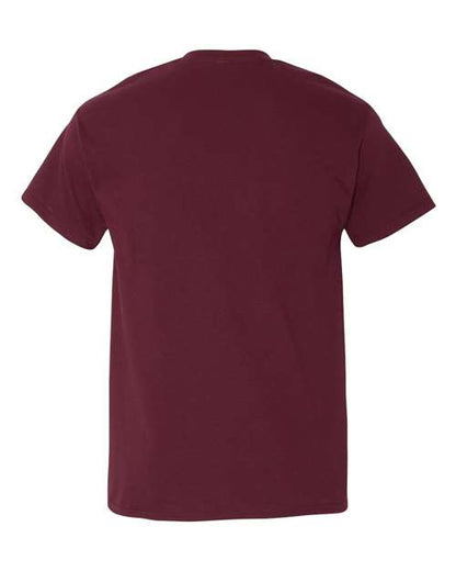 Unisex Heavy Cotton™ Pocket T-Shirt - Maroon Back