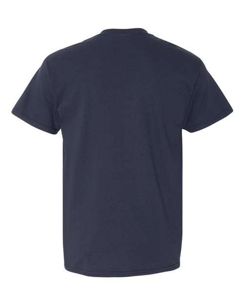 Unisex Heavy Cotton™ Pocket T-Shirt - Navy Back