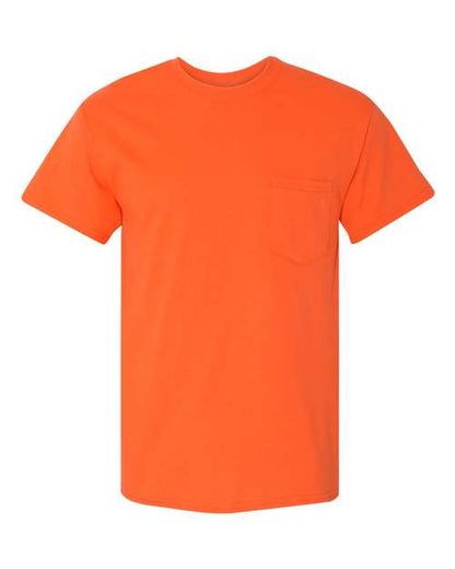 Gildan Unisex Heavy Cotton™ Pocket T-Shirt - Orange Front