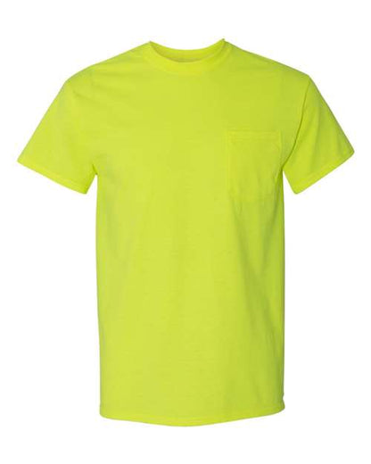 Unisex Heavy Cotton™ Pocket T-Shirt - Safety Green Front