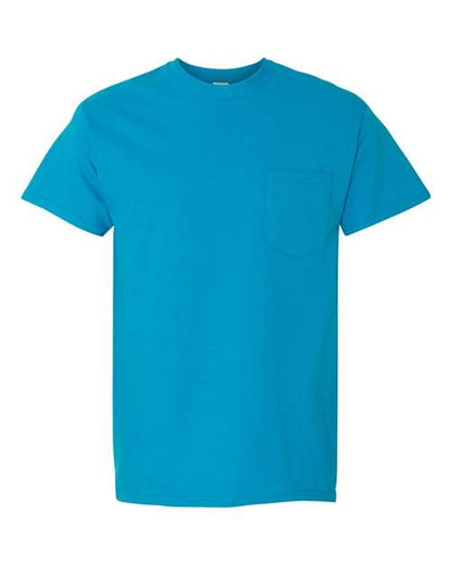 Gildan Unisex Heavy Cotton™ Pocket T-Shirt - Sapphire Front