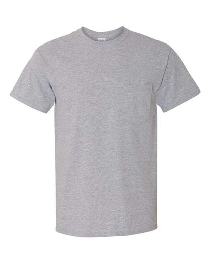 Unisex Heavy Cotton™ Pocket T-Shirt - Sport Grey Front