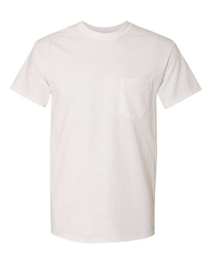 Unisex Heavy Cotton™ Pocket T-Shirt - White Front