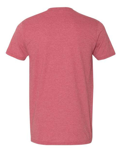 Unisex Softstyle® T-Shirt - Heather Cardinal Red Back