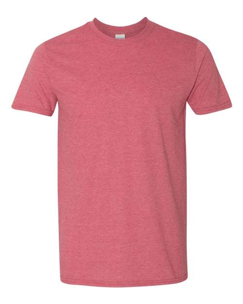 Unisex Softstyle® T-Shirt - Heather Cardinal Red Front